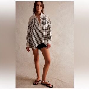 Free People All for You Polo Top in Small